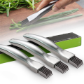 Slicing Knife, Stainless Steel Scallion Knife, Kitchen Vegetable Knife, Household Multi-Function Food Slicer Gadget. 