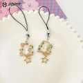 Star Moon Cat Phone Rope Keychain Women Phone Pendant Cartoon Charms Chain For Keys Bags Accessories Ins Korea Handmade DIY Case.