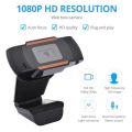 Full HD 1080P USB 2.0 Webcam with Built-in Microphone for PC Laptop Video Calling (Plug & Play).