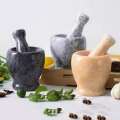Handheld Marble Mortar and Pestle Set - Ash. 