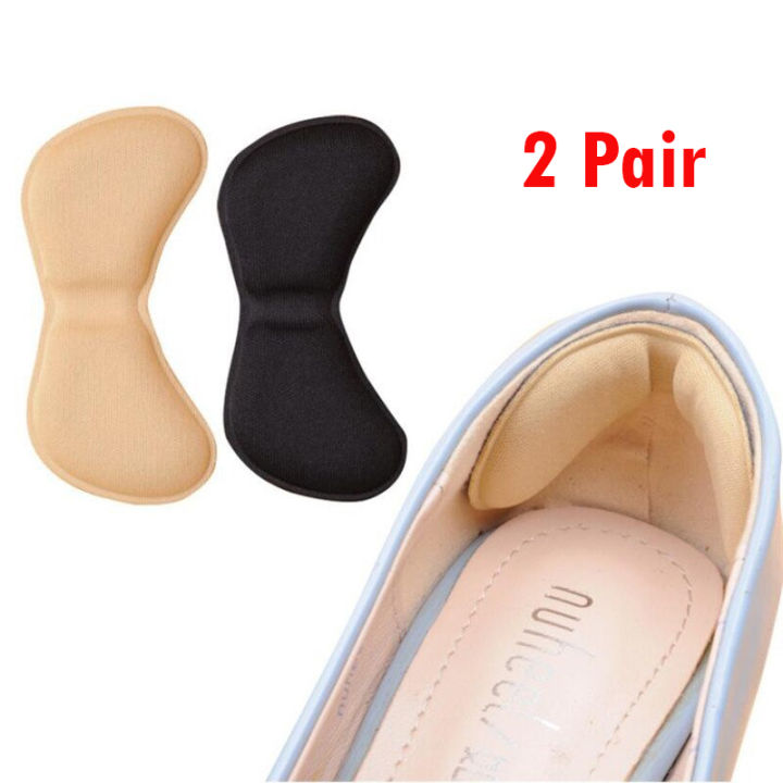 2 Pairs Heel Insoles Patch Pain Relief Anti-wear Shoe Cushion Pads Feet Care Heel Protector Adhesive Back Sticker Shoes Insert