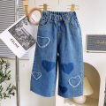 Girls casual children's jeans spring and autumn new foreign style little girl autumn clothes loose trousers TQ293.