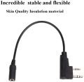 Retevis 2 Pin to 3.5mm Earpiece Adapter Cable for Baofeng BF-888S Arcshell AR-5 BTECH H-777 RT21 RT22 RT27 RT7 H-777S RT28 RT68 RT19 RT18 , 2 Way Radio Headset Adapter. 