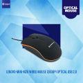 Lenovo-Mini-M20 Wired Mouse 1200Dpi Optical Usb 2.0 - Pro Gaming Mouse Optical Mice Frosted Surface For Computer Pc & Laptop.