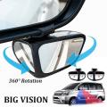 SL 1 Pair Car Blind Spot Mirror Front Wheel Auxiliary Rearview Double-sided Mirror 360 Degree Adjustable.