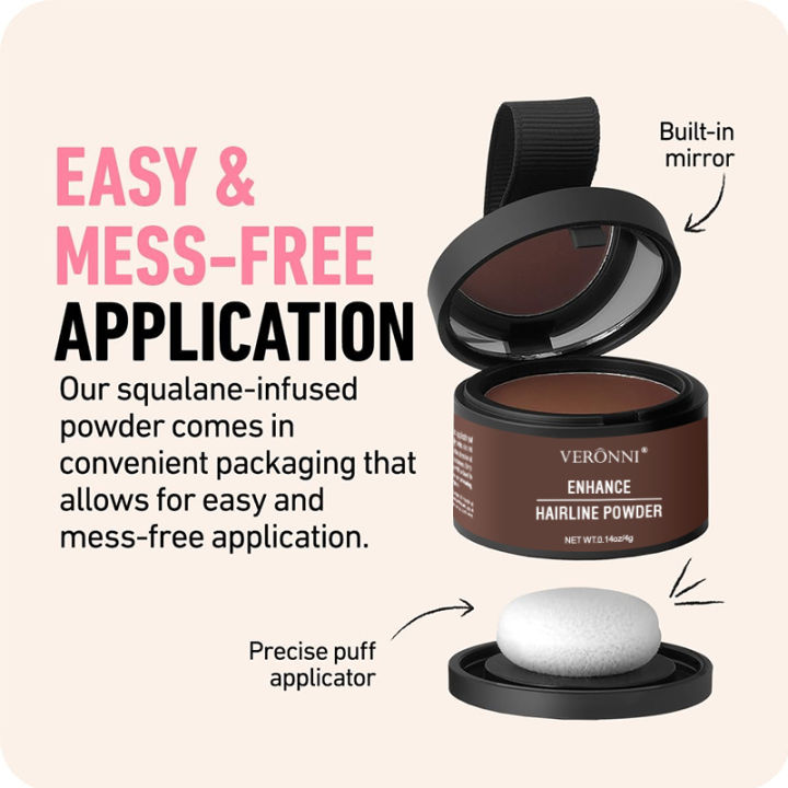 14%20Color%20Hair%20Line%20Powder%20Black%20Root%20Up%20Natural%20Instant%20Waterproof%20Hairline%20Shadow%20Concealer%20Coverage%20Paint%20Repair%20Fill%20In%20Hair%20-%20Image%203