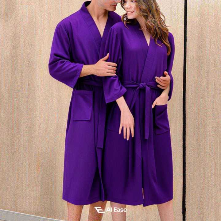 Premium%20Waffle%20Knit%20Unisex%20Bathrobe%20%E2%80%93%20Lightweight%20Knee-Length%20Spa%20Set%20-%20Image%208
