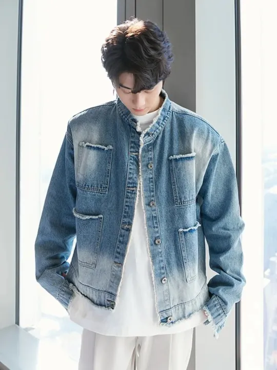 Mens%20Denim%20Jacket%20Designer%20Stand%20Collar%20Casual%20Coat%20Long%20Sleeve%20Tassels%20Fashion%20Spring%20Autumn%20Outerwear%20Male%20Street%20Jackets%20-%20Image%202