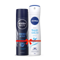 Nivea Body Spray Fresh Active & Fresh Natural Combo 150ml. 