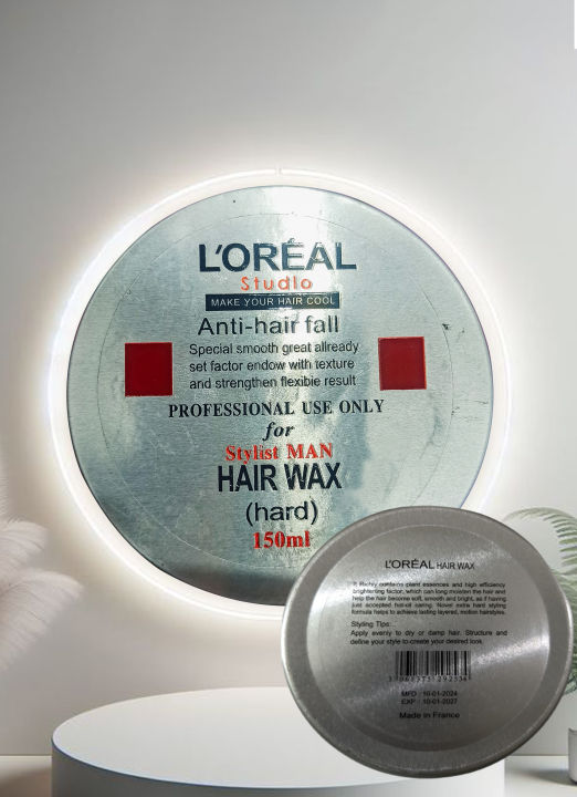 Loreal%20Anti%20hair%20Fall%20Stylist%20man%20Hair%20Wax%20150%20ml%20100%25%20Original%20%20France%20-%20Image%204