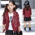Baby Girls Boy Overwear 2023 Spring Autumn Winter PU Coat Jacket Kids Fashion Leather Jackets Children Coats Overwear Clothes. 