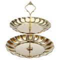 Nax Cake Stand And Fruit Plate Cupcake Metal Stand For Cakes Desserts Fruits Candy Buffet Stand For Wedding & Home & Birthday Party Serving Platter. 