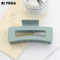 Hair Volume Large Frosted Grip Square Clip Simple Elegant Hair Clip Big Head Updo Shark Clip Hair Accessories Ornament. 