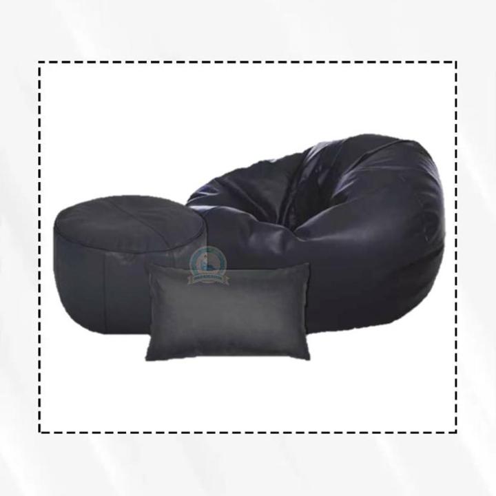 bean bag sofa xxl pumkin shape bean bag with footrest pillow