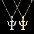 Necklace necklace for women necklaces aesthetic necklace gold pawnable Sifisrri Minimalistic PSI Symbol Necklaces For Women Men Stainless Steel Psychology Pendant Necklace Greek Letter Jewelry Gift.