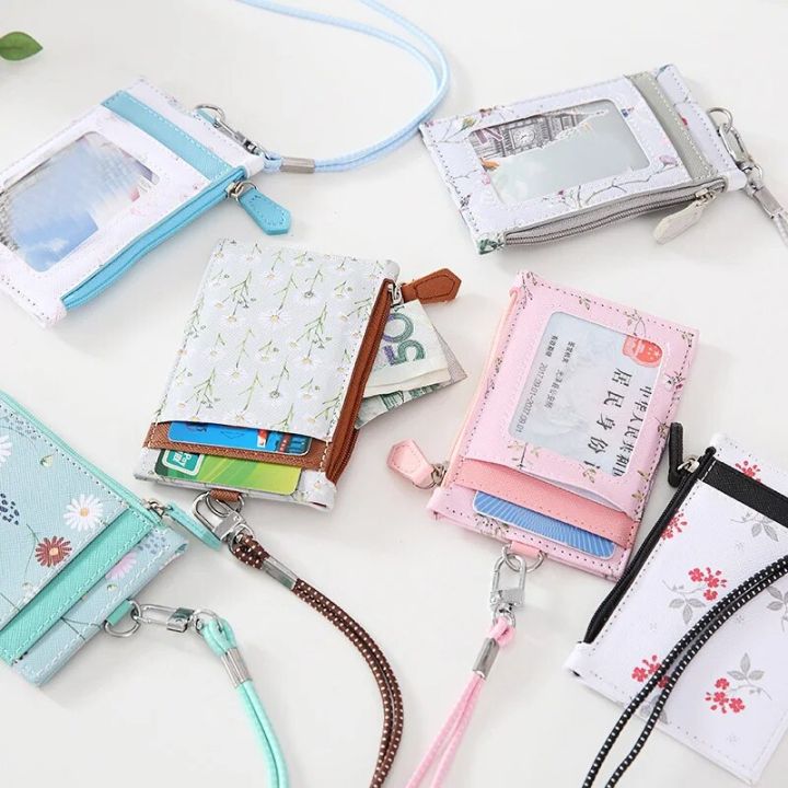 Women%20Floral%20Card%20Holder%20Wallet%20With%20Neck%20Strap%20Lanyard%20Badge%20PU%20Leather%20Wallet%20Bank%20Credit%20Card%20ID%20Holder%20Wallet%20Case%20Purse%20Bag%20-%20Image%202