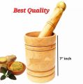 Big Size Wooden Haman Dista Best Quality 7" Kitchen Pestle-1 Piece. 