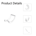 12Pcs Invisible for Loose Rings Ring Adjuster Fit Any Rings Ring Clips to Make Rings Smaller Ring Easy to Use.