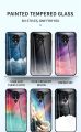 Tecno Spark 6 KE7 Case Starry Grain Glass Hard Back Cover Shockproof Case with TPU Bumper for Tecno Spark 6 Spark6 KE7.