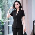 2022Summer New Business Suit Female Fashionable Suit Student Interview Hotel Work Clothes. 