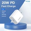CASIFY FC02 PD 20W USB C Charger Fast Charging Quick Charge QC 3.0 Type C Wall Charger Adapter 20W PD Charger US Plug 20W Charger PD Charger iPhone Charger Moile Charger. 