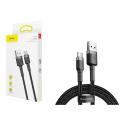 Baseus Cafule Cable Durable Nylon Braided Wire USB Type-C QC3.0 3A 3M black-grey. 