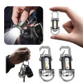 Mini Flashlight 7 Gear COB LED Keychain Flashlight Type-C USB Rechargeable Portable Keychain Torch Waterproof for Camping Hiking-D shop.