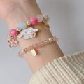 Sanrio Bracelet gifts ideas for friends Kawaii Anime Melody Kuromi Cinnamoroll Crystal Bracelet Girl Ins Jewelry Couple Sanrio Kids Toys. 