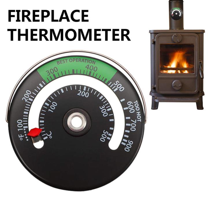 Fireplace Thermomete Magnetic Stove Thermometer Fire Stove Pipe Thermometer Gauge For Wood Log Chimney Pipe Oven