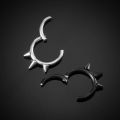 1PC Punk Spiked Septum Ring Nostril Piercing Surgical Steel Nose Clicker Segment Hinged Nose Rings Hoop 16G Cartilage Earring. 