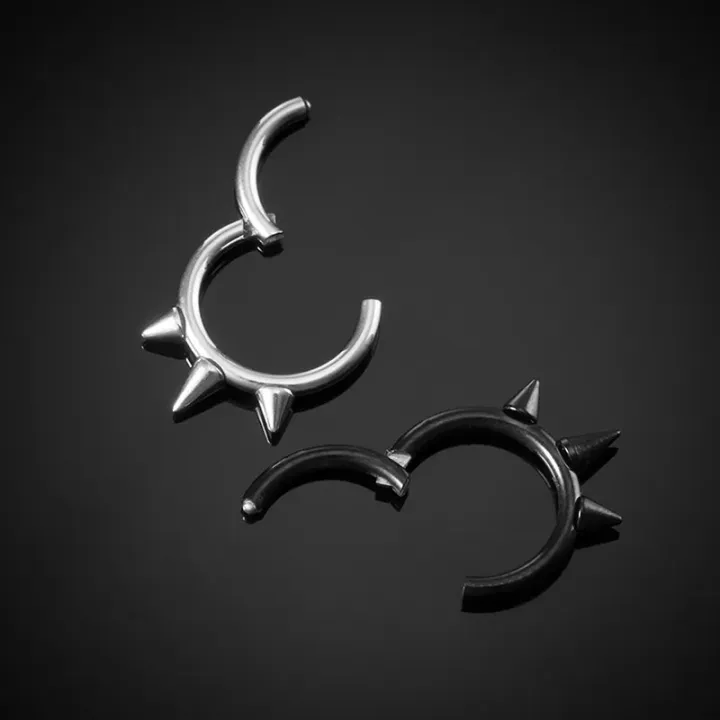 1PC%20Punk%20Spiked%20Septum%20Ring%20Nostril%20Piercing%20Surgical%20Steel%20Nose%20Clicker%20Segment%20Hinged%20Nose%20Rings%20Hoop%2016G%20Cartilage%20Earring%20-%20Image%206