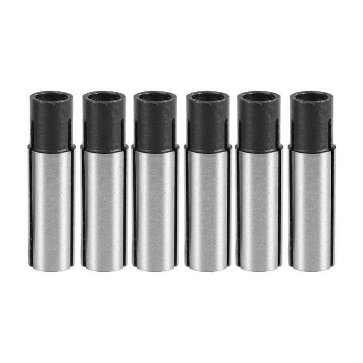 6Pcs 1/4 Inch to 1/8 Inch Cnc Engraving Bit Router Adapter Convert for Engraving Machine Tool