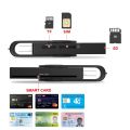 Rocketek USB 2.0 Smart Card Reader micro SD/TF memory ID Bank EMV electronic DNIE dni citizen sim cloner connector adapter. 