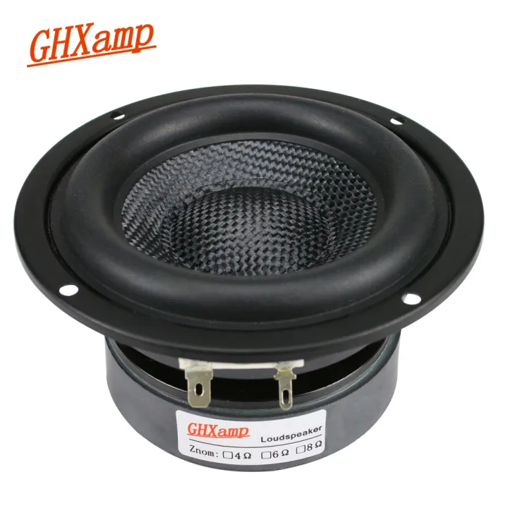 GHXAMP 4 inç Woofer Subwoofer hoparlör ünitesi HIFI HIFI 40W fiberglas dokuma havza derin bas loudekekr büyük manyetik 1 adet