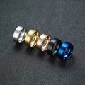 Titanium Steel Finger Rings Set For Man  Silver Gold Black Blue Titanium Steel Ring. 