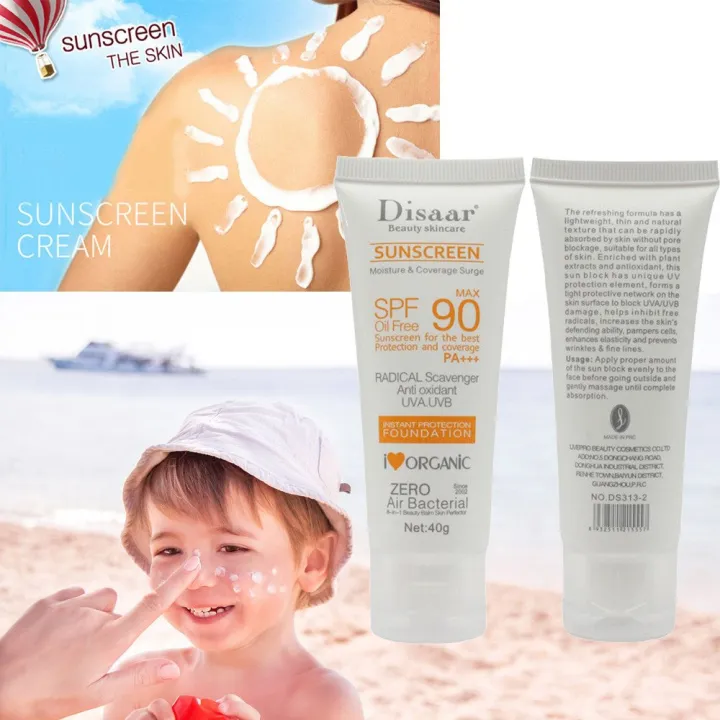 Disaar%20SPF90%20Oil-Free%20Sunscreen%20Cream%2040g%20%7C%20Instant%20Protection%20UVA%20UVB%20Foundation%20PA+++%20-%20Image%202