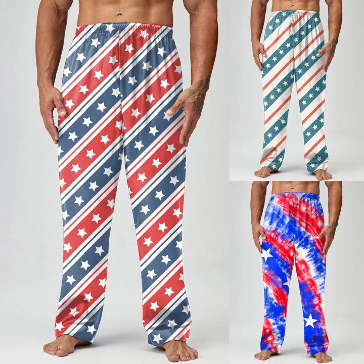 L Fluff Yeah Slide Chinos Men 6 Foam Men Spring Summer Independence Day Print Pajama Pants Long Pants Casual Pants