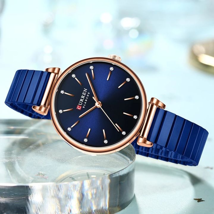 Curren%209081%20Stainless%20Steel%20Analog%20Watch%20For%20Women%20-%20Blue%20-%20Image%204