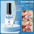 KOSKOE 10ml Debonder Nail Glue Gel Nail Polish For Remove False Nail Tips Rhinestone Transparent Fast Dissolve Degreaser Liquid. 