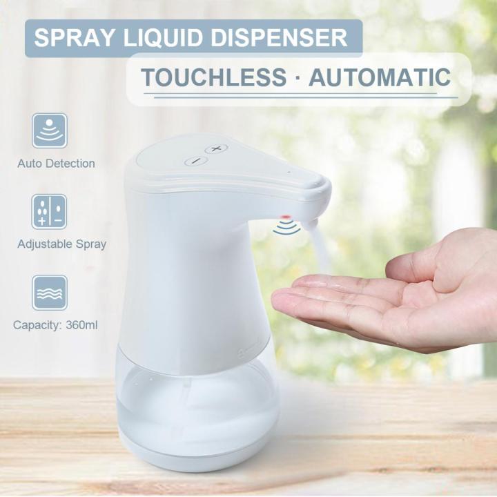 esonmus Automatic Spray Liquid Dispenser Mist Touchless Hands-free Infrared Motion Sensor Adjustable Watery Hand Waterproof for Bathroom Home Office School