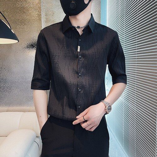 2022%20Spring%20Casual%20Shirt%20Men%20Half%20Sleeve%20Slim%20Fit%20Business%20Formal%20Dress%20Shirts%20Social%20Party%20Nightclub%20Stripe%20Tuxedo%20Men%20Clothing%20-%20Image%202