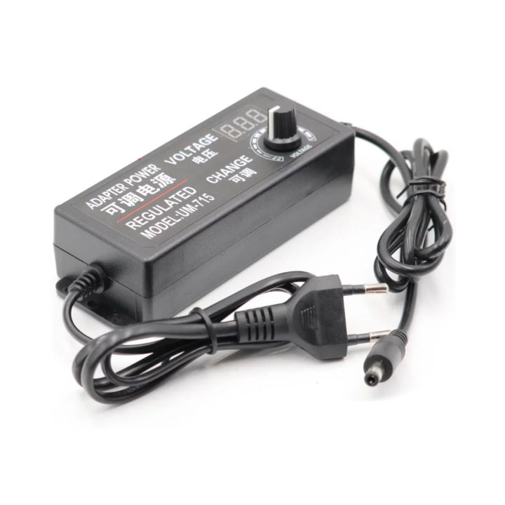 ADJUSTABLE AC TO DC 3V to 24V 3A UNIVERSAL ADAPTER WITH DISPLAY SCREEN VOLTAGE ADJUSTABLE POWER SUPPLY ADATPOR