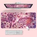 Sakura Desk Mat Japan Mouse Pad Company Black and White Mousepad Pink Gaming Accessories Aesthetic Mausepad Mechanical Keyboard. 