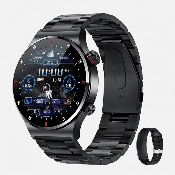 LIGE BW0382 NFC Smartwatch for Men - Heart Rate and Blood Pressure Monitor