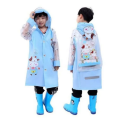 Children's Waterproof  Raincoat Full Body Long with Backpack for Boys and Girls- Primary School Students. 