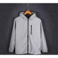 men's autumn Men /women windbreaker 3m reflective jacket casual  hop Hooded coats streetwear night shiny harajuku jackets. 