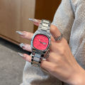 Godie Simple New Retro Fashion Round Square Steel Strap Quartz Watch Women's Casual Ladies Watch with Date.