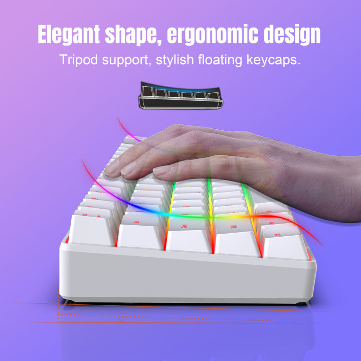 Wired%20K68%20RGB%20Streamer%20Mini%20Gaming%20Keyboard%20Membrane%20Keyboard%202.4G%20Wireless%20RGB%203600DPI%20Mouse%20for%20Game/Office%20spanish%20Korea%20-%20Image%204