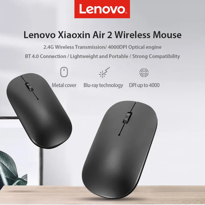 Lenovo%20Xiaoxin%20Air%202%20Wireless%20Mouse%20with%20BT%204.0%20Dual-Mode%204000DPI%202.4GHz%20Mouse%20CNC%20Polishing%20Mouse%20for%20Windows%2010/8/7%20Computer%20Mac%20Office/Home%20use%20-%20Image%204