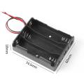 3 Slots 18650 Battery Case Holder for DIY Battery Storage Box. 